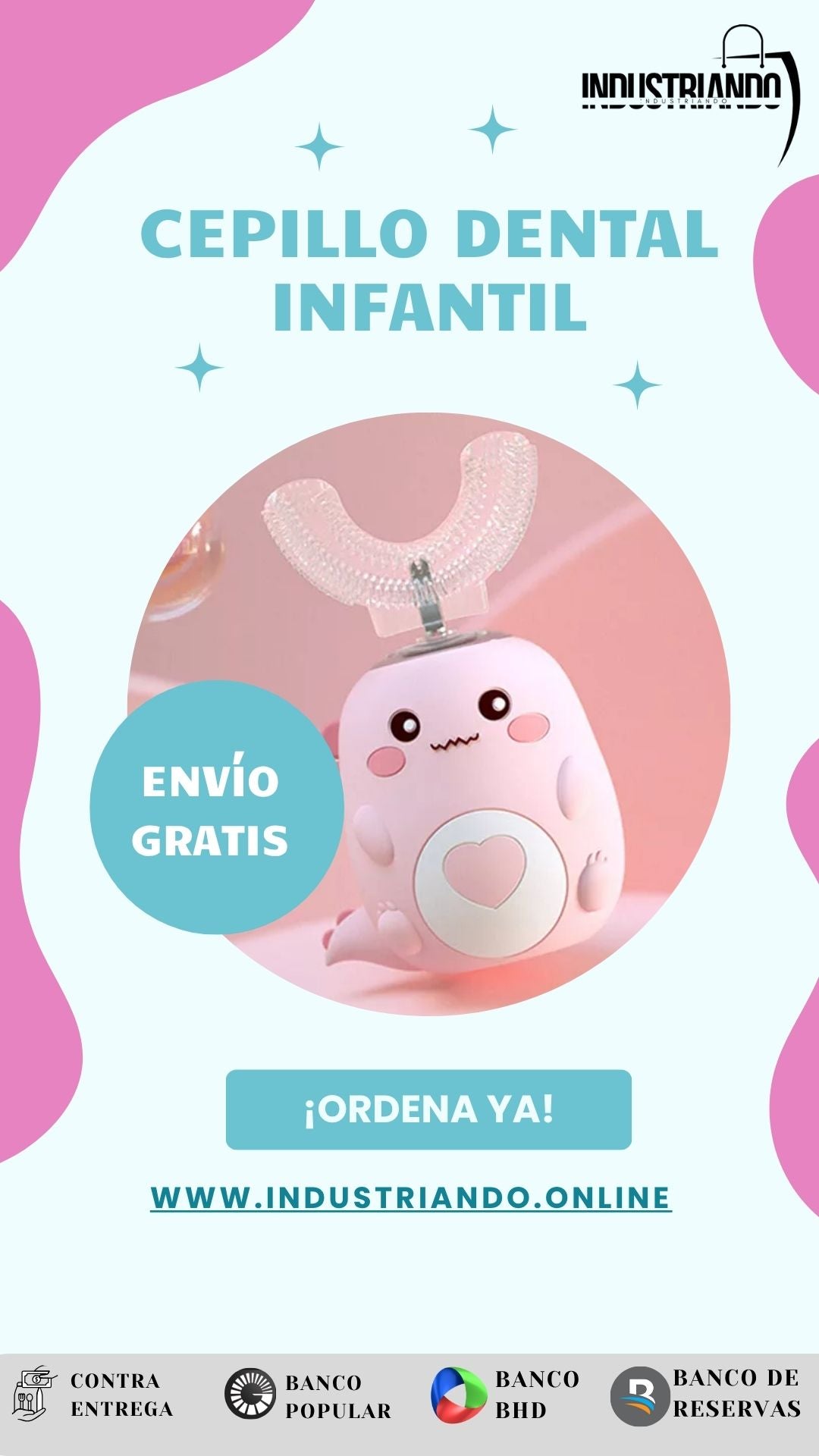 Cepillo Dental Infantil " SonriKids™ " – Diversión que Limpia