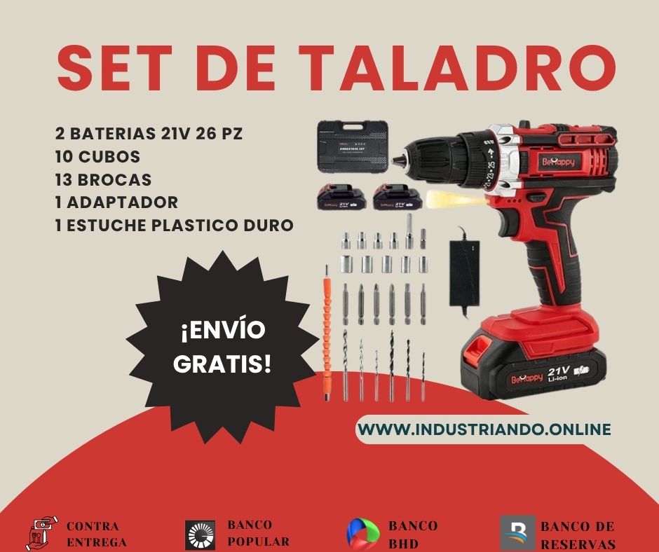 SET DE TALADRO DrillForce ™ – Potencia sin pausas
