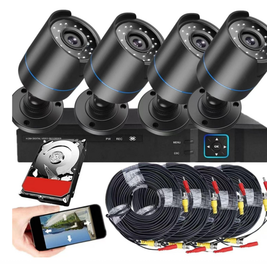 Kit de Cámaras de Seguridad "VisionGuard 4X™ " – Vigilancia Total 24/7