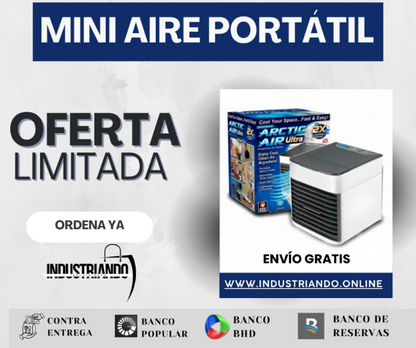 🧊 Mini Aire Portátil FreshAirGo™ ❄️ ¡Refresca tu espacio al instante!